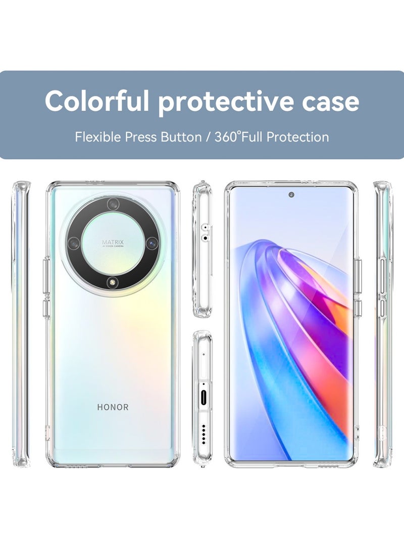Techie Honor X9a TPU Soft Corner Ultra Slim Clear Case Shockproof Anti Fingerprint Transparent Protective Back Cover  - Image 5