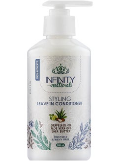 Infinty Infinity Naturals Hair Styling Leave Conditioner With Grapeseed Oil Aloe Gel Shea Butter 300 Ml 