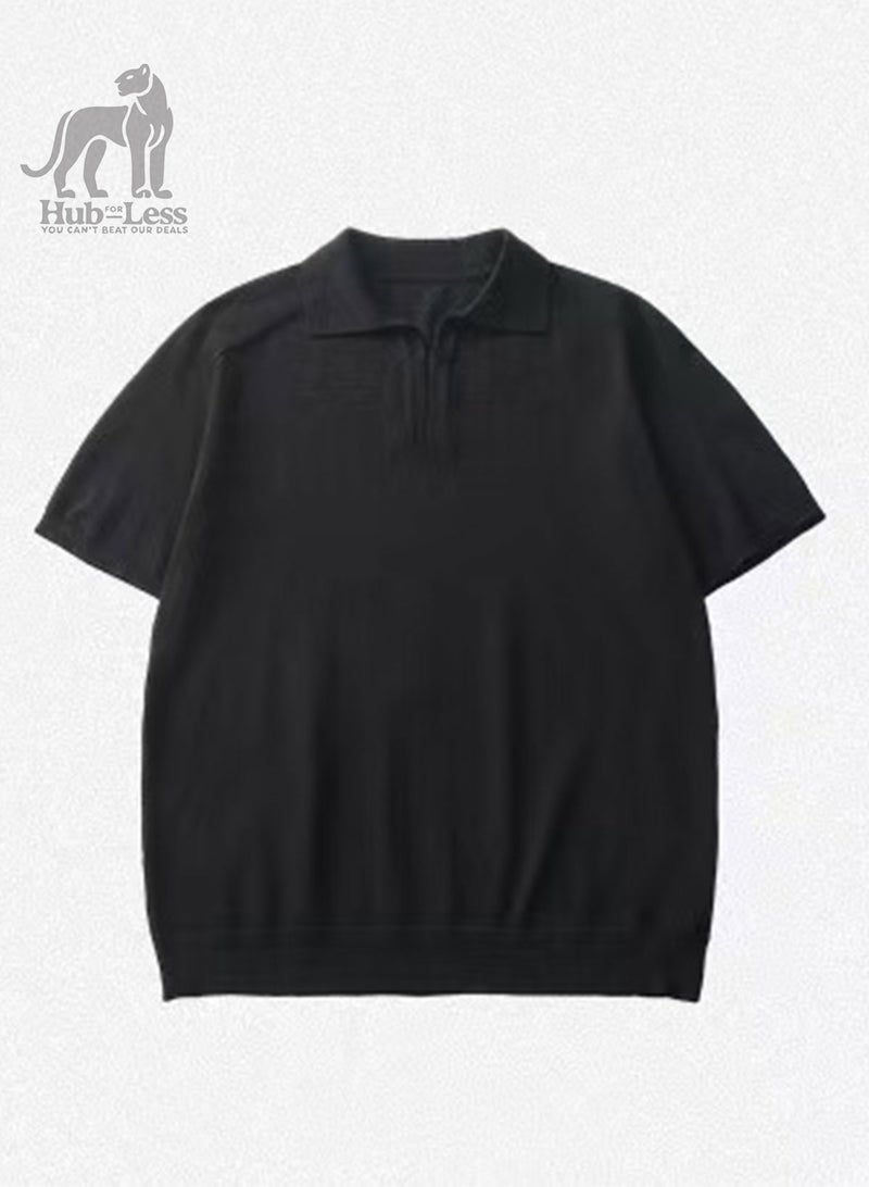 Hub For Less Men's knitted polo tshirt - Image 2