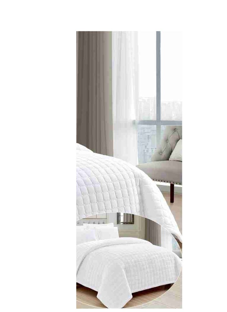 MARK 6 Pieces Soft Winter Plain Compressed Double Bed Sheet Quilt Size 240x220 cm  - Image 4
