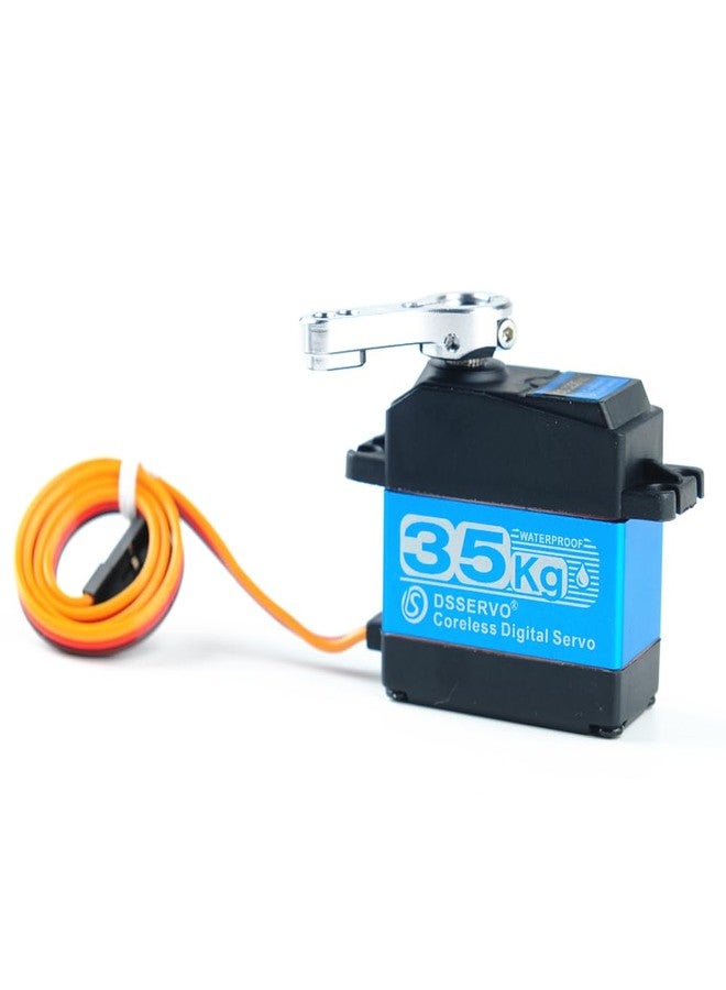 Stemedu Pack of 2 35KG High Speed RC Digital Servo DS3235 Coreless Motor Servo Stainless Steel Metal Gear 7.4V Waterproof IP66 for DIY Robotic, RC Truck, Racing Cars, Boats (Control Angle 180°) - Image 2