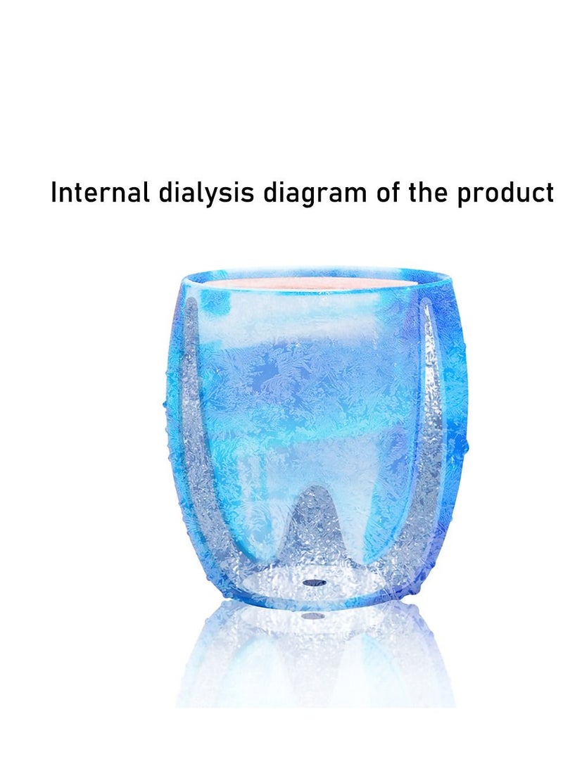 KASTWAVE - Rapid Cooling Ice Cup, Long-Lasting Refrigeration Ice Cups Can Be Reused to Clip into Ice Silicone Slush Ice Cups DIY Ice and Snow Fun Fast Cooling Water Cups Summer Ice Cold Gift (Sea Blue) - Image 1