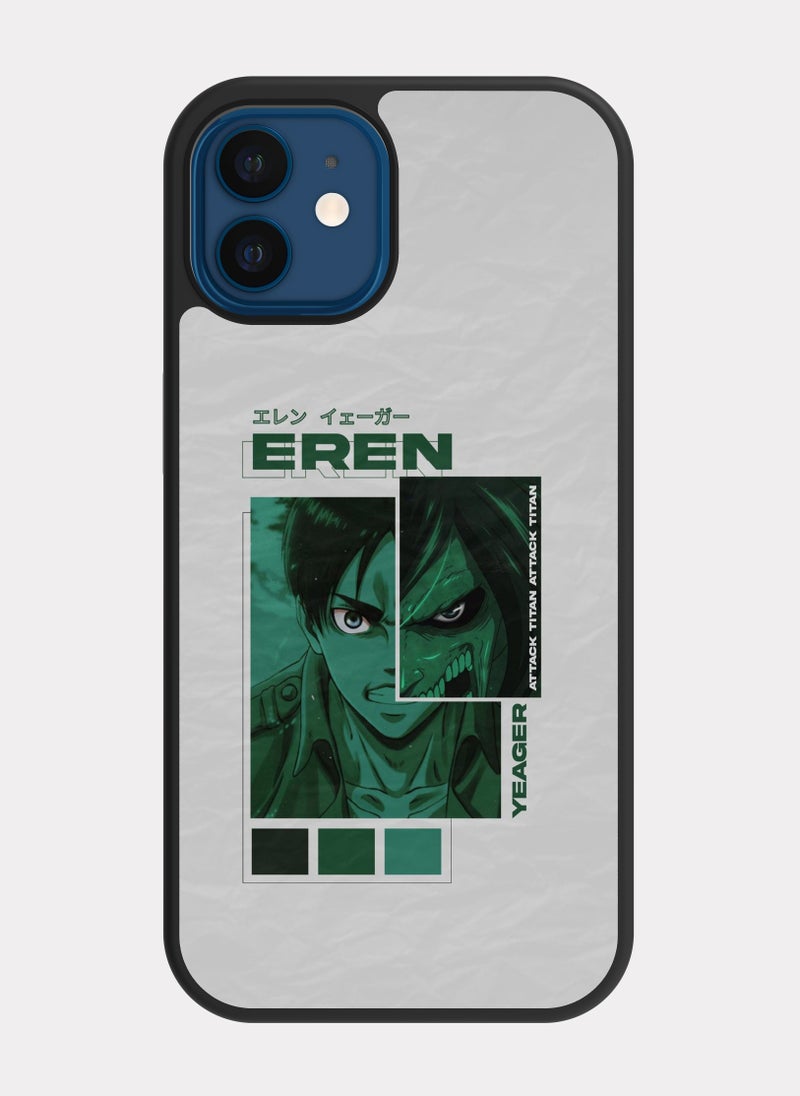 بكسلات كفر ايفون 12 هجوم العمالقة ايرين ييغر ابيض - Image 1