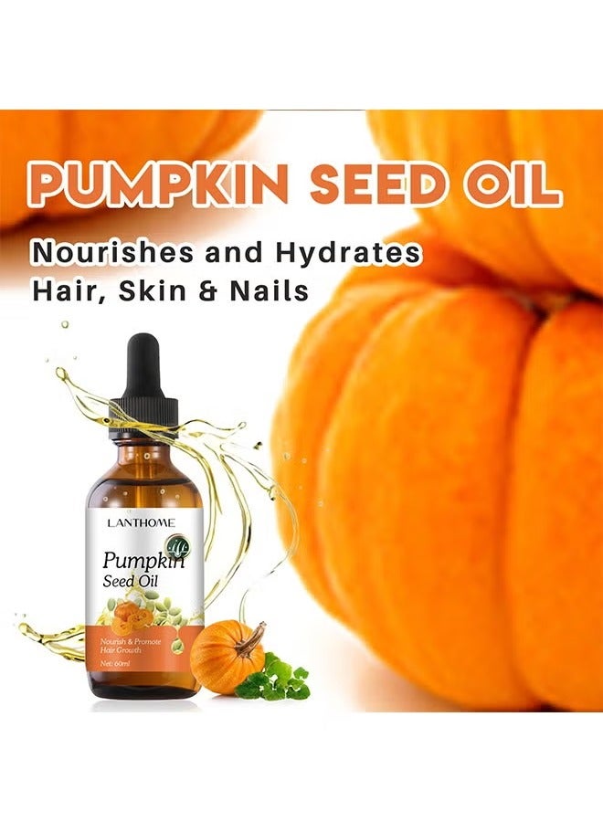 Lanthome Pumpkin Seed Oil - Promote Hair and Eyelashes Growth, Soothe Dry Skin Pumpkin Seed Oil 60ml - Image 2