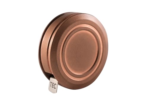 TEC Accessories Ti-Tape Retractable Mini Tape Measure - Imperial and Metric, 3 Foot User-Replaceable Small Measuring Tape - EDC, Pocket Size Keychain Clip (Copper Matte Finish) - Image 1