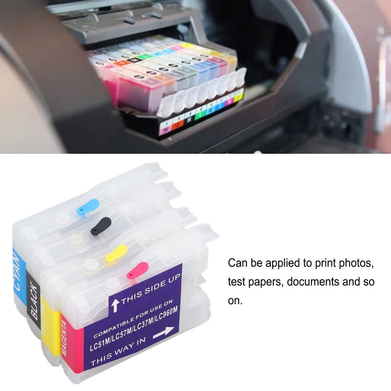 Compatible Ink Cartridge LC51 LC57 LC37 LC960 4 Colors Black Blue Magenta Yellow for DCP 135C 150C 153C Printers - Image 5