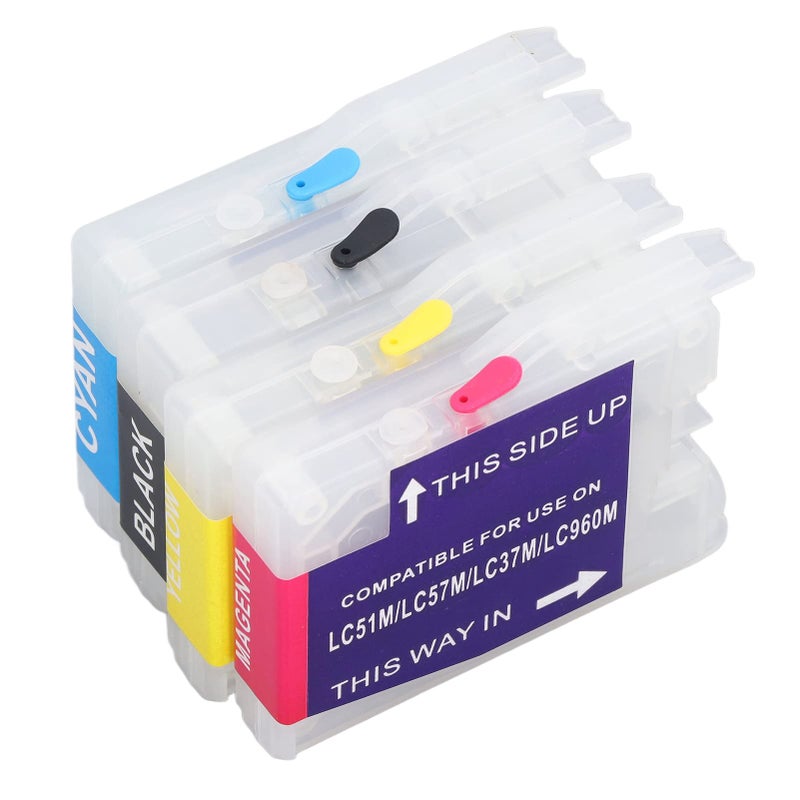 Compatible Ink Cartridge LC51 LC57 LC37 LC960 4 Colors Black Blue Magenta Yellow for DCP 135C 150C 153C Printers - Image 2