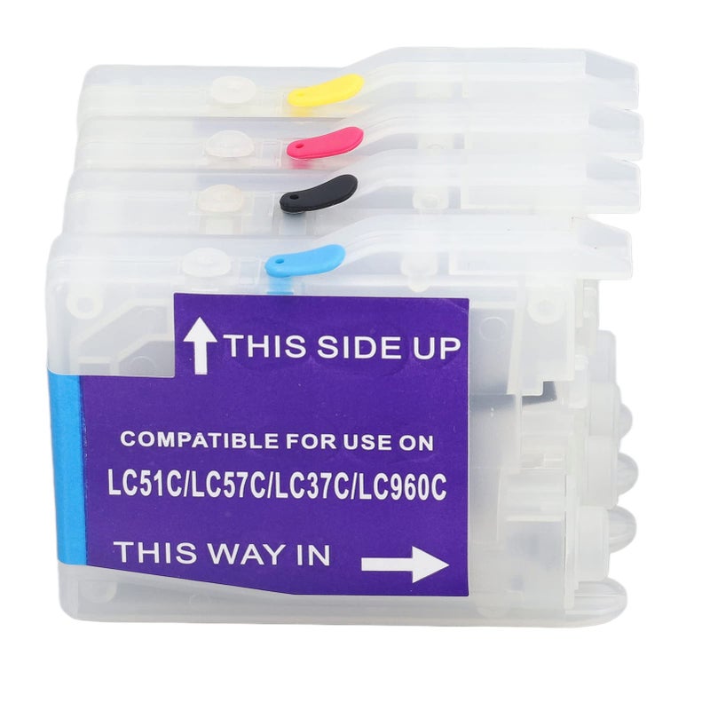 Compatible Ink Cartridge LC51 LC57 LC37 LC960 4 Colors Black Blue Magenta Yellow for DCP 135C 150C 153C Printers - Image 4