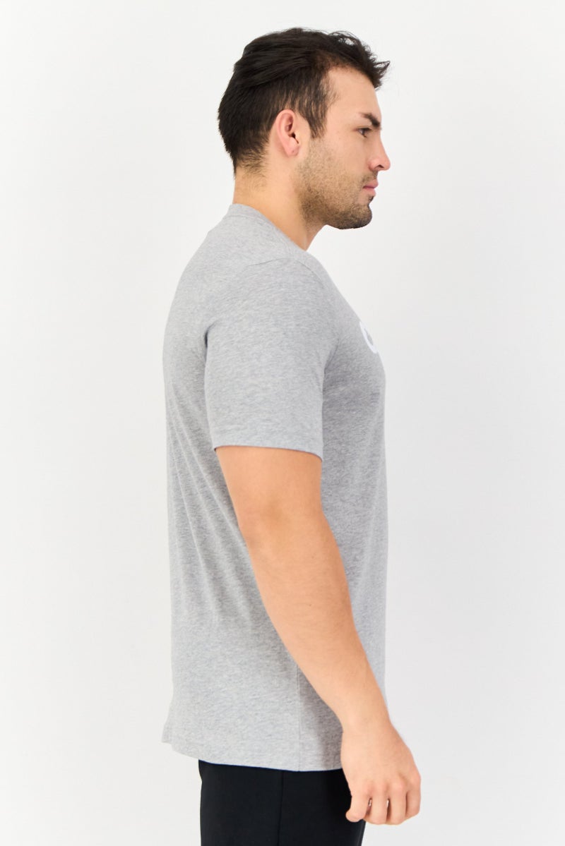 Adidas Men Sportswear Fit Running T-Shirt, Light Grey  - Image 3