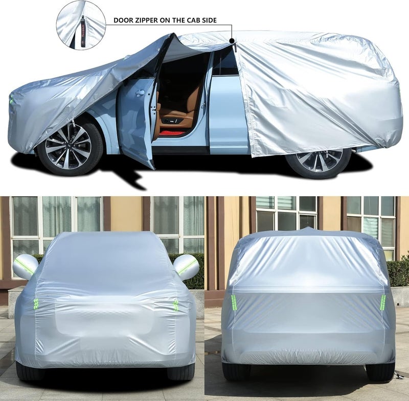 Tecoom Light Shell Waterproof UV-Proof Windproof Car Cover for SUVs (191-205 Inches) - Image 2