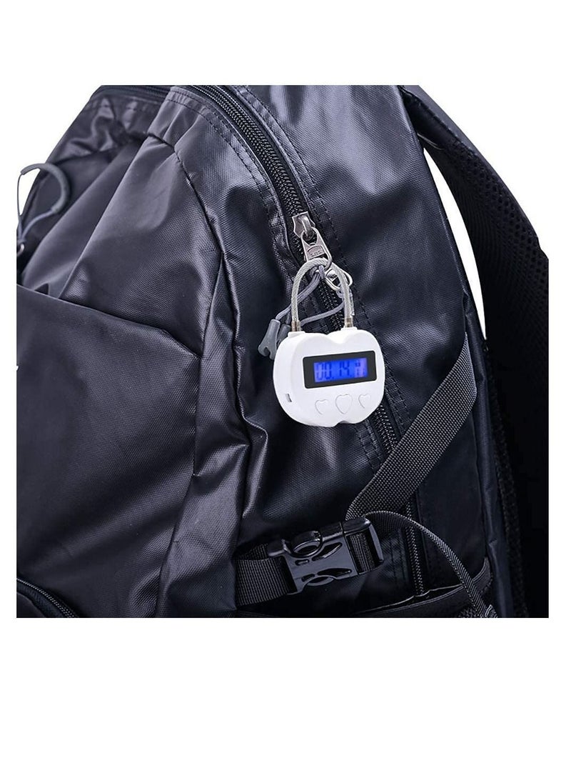 Y&D - Time Lock, LCD Display Lock Multi Function Electronic Timer, USB Rechargeable Timer Padlock, Behavioral Habit Aid Game Suitable for Kitchens, Gyms, Schools (Black) - Image 1