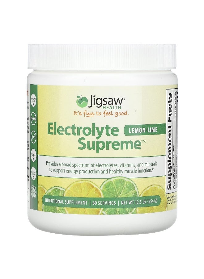 Jigsaw Health Jigsaw Health, Electrolyte Supreme™, Lemon-Lime, 12.5 oz (354 g)  - Image 1
