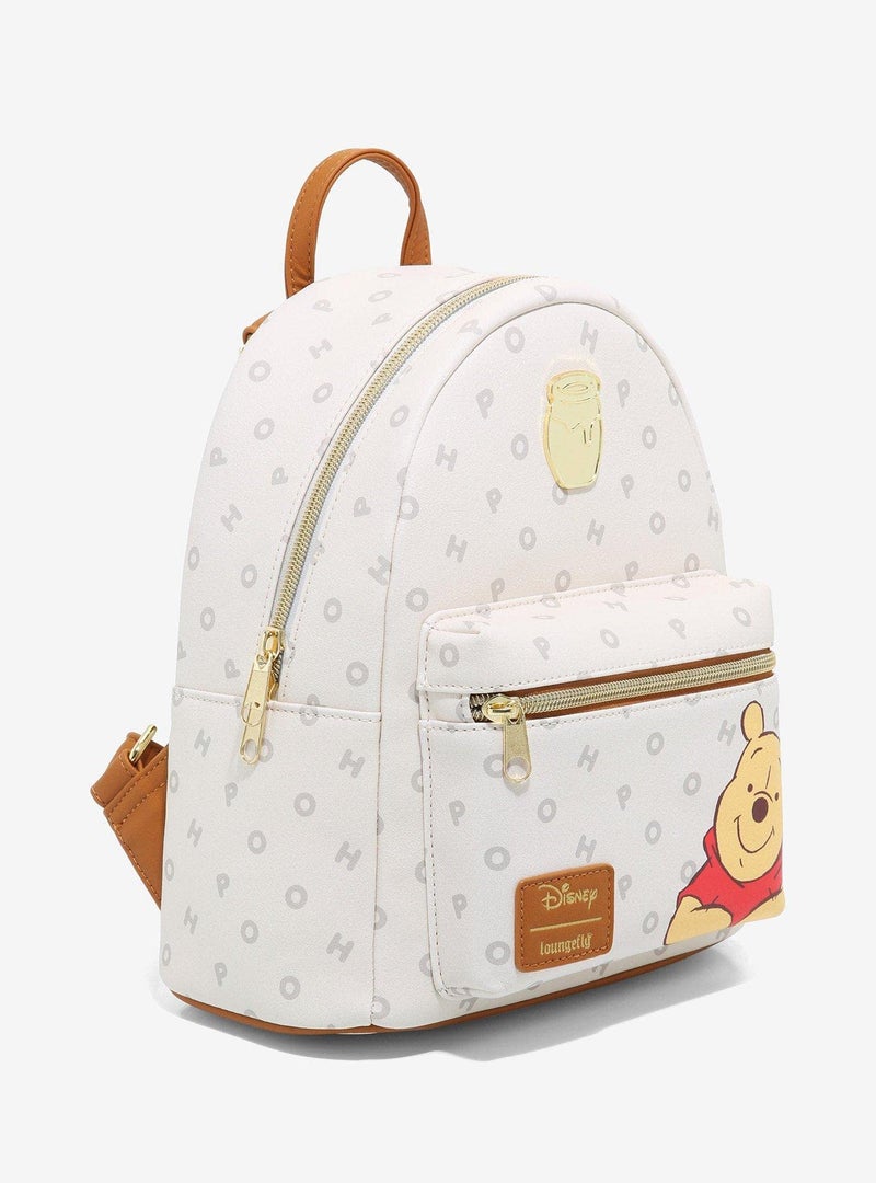 Hot Topic Loungefly Disney Winnie The Pooh Letters Mini Backpack BORDER - BROWN One Size - Image 2