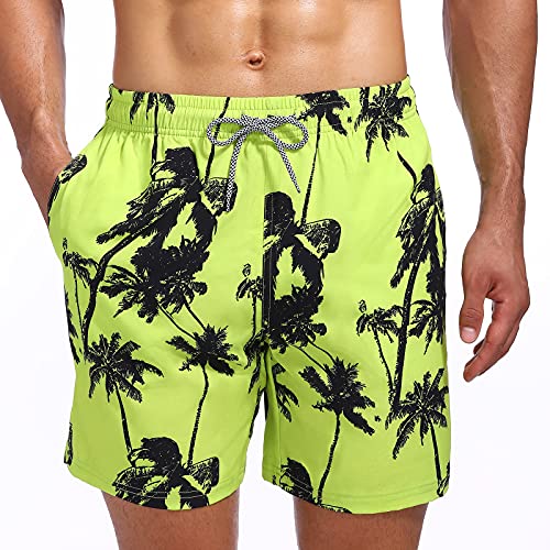 Biwisy Mens Swim Trunks with Mesh Lining Quick Dry Mens Swimwear Sports Shorts - Image 1