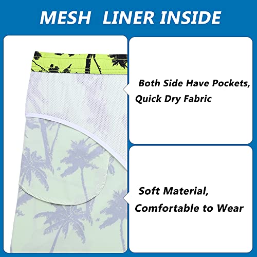 Biwisy Mens Swim Trunks with Mesh Lining Quick Dry Mens Swimwear Sports Shorts - Image 5