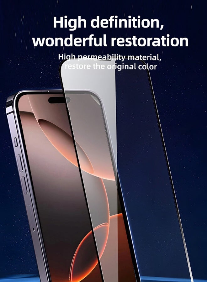general iPhone 16 15 Screen Protector 6.1-Inch HD Clear, Easy Installation Frame,Scratch Resistant, Anti-Fingerprint, Bubble Free, 9H Tempered Glass Film - Image 2