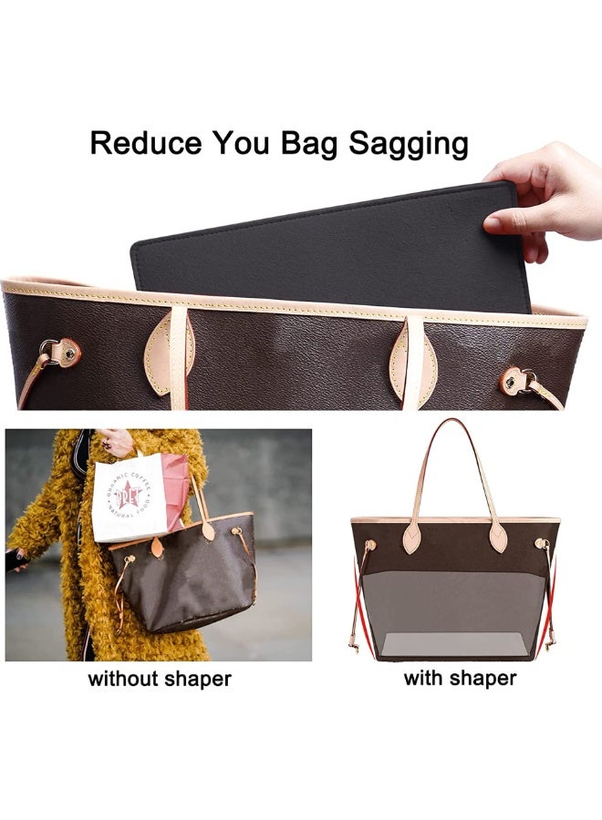 Chielor Purse Organizer Insert for Handbags & Base Shaper 2 Pcs Set,Felt Organizer Insert Large Tote,Bag Organizer with Zipper 5 Sizes Handbag Purse Travel Bags - Image 4