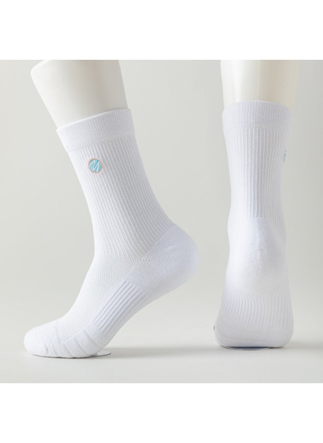 KUYING Fashion Anti Slip Breathable Sports Socks Three Piece Set 