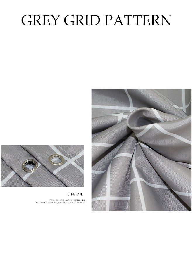 DUNISO Waterproof Shower Curtain，Thickened Bathroom Curtains，Moisture Absorption And Durability，Waterproof Quick Drying，Anti Mold，With Hooks，For Bathroom And Bath Tub，120*180cm  - Image 4