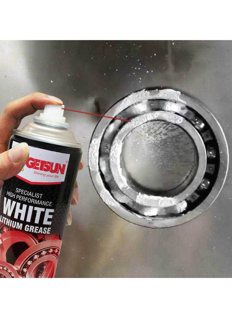 GETSUN Combo - Buy 2PC GETSUN High-performance white lithium grease spray for superior lubrication 450ml G-1022  - Image 5
