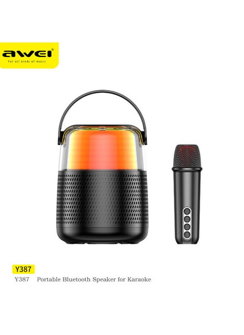 BLUETOOTH KARAOKE SPEAKER COLORFUL LIGHT Y387