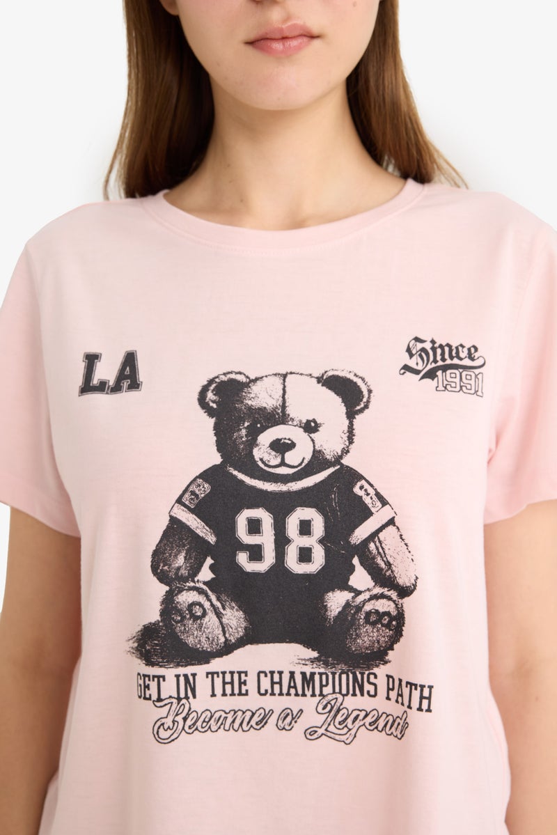 DeFacto Woman Regular Fit Short Sleeve T  - Image 3