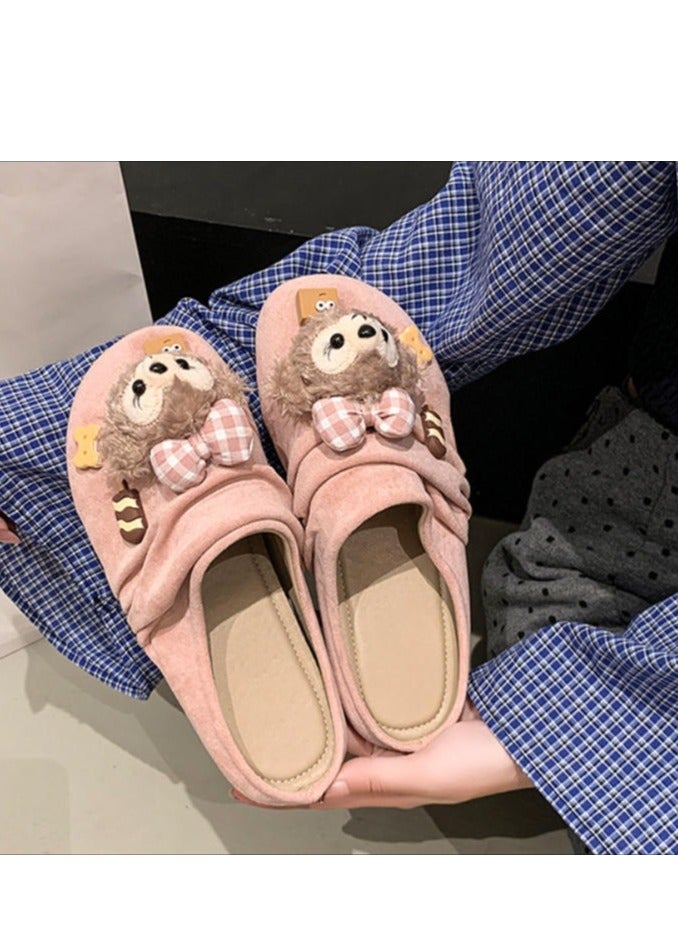 Cute Cartoon Fashionable Versatile Baotou Slippers  - Image 4