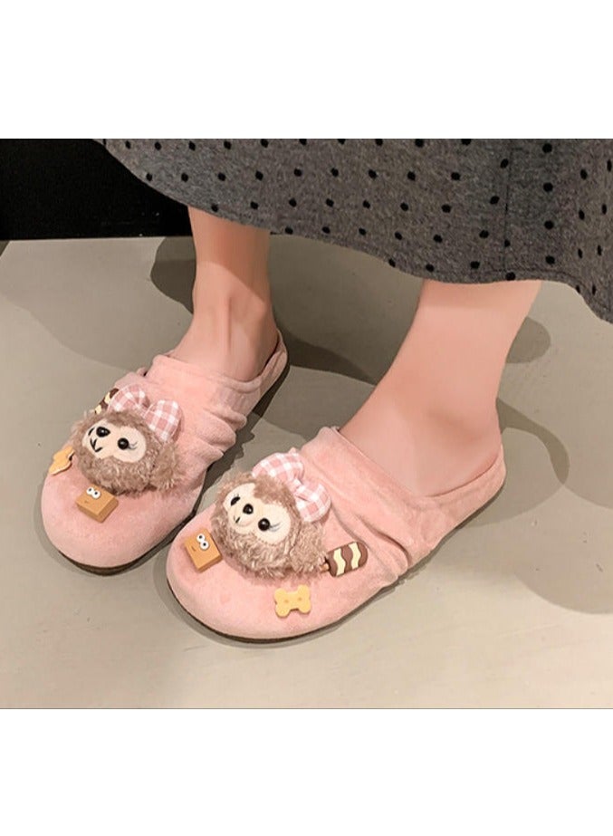 Cute Cartoon Fashionable Versatile Baotou Slippers  - Image 5