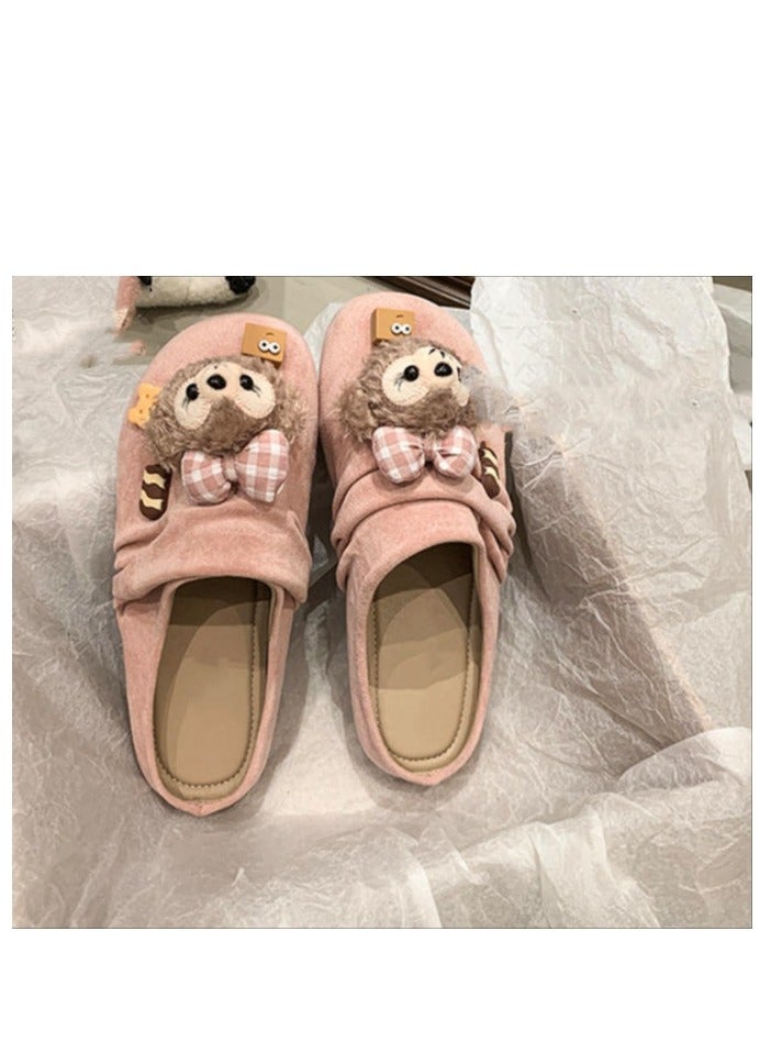 Cute Cartoon Fashionable Versatile Baotou Slippers  - Image 3