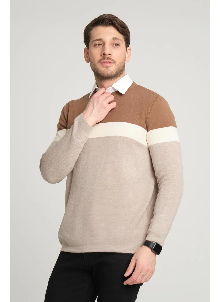 الكسندر جاردي Color Block Sweater (E22-5701)