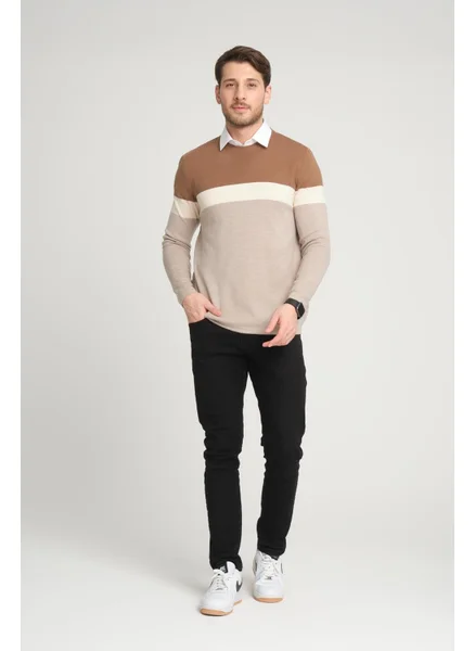 الكسندر جاردي Color Block Sweater (E22-5701)