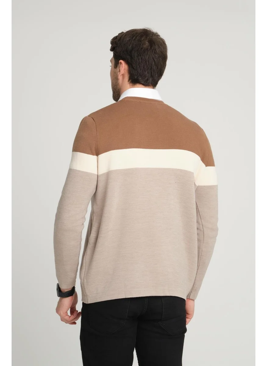 الكسندر جاردي Color Block Sweater (E22-5701)