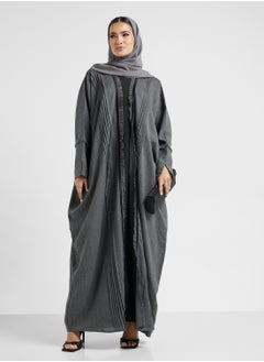 hayas closet Open front Cape sleeve abaya  - Image 1