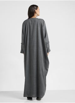 hayas closet Open front Cape sleeve abaya  - Image 2