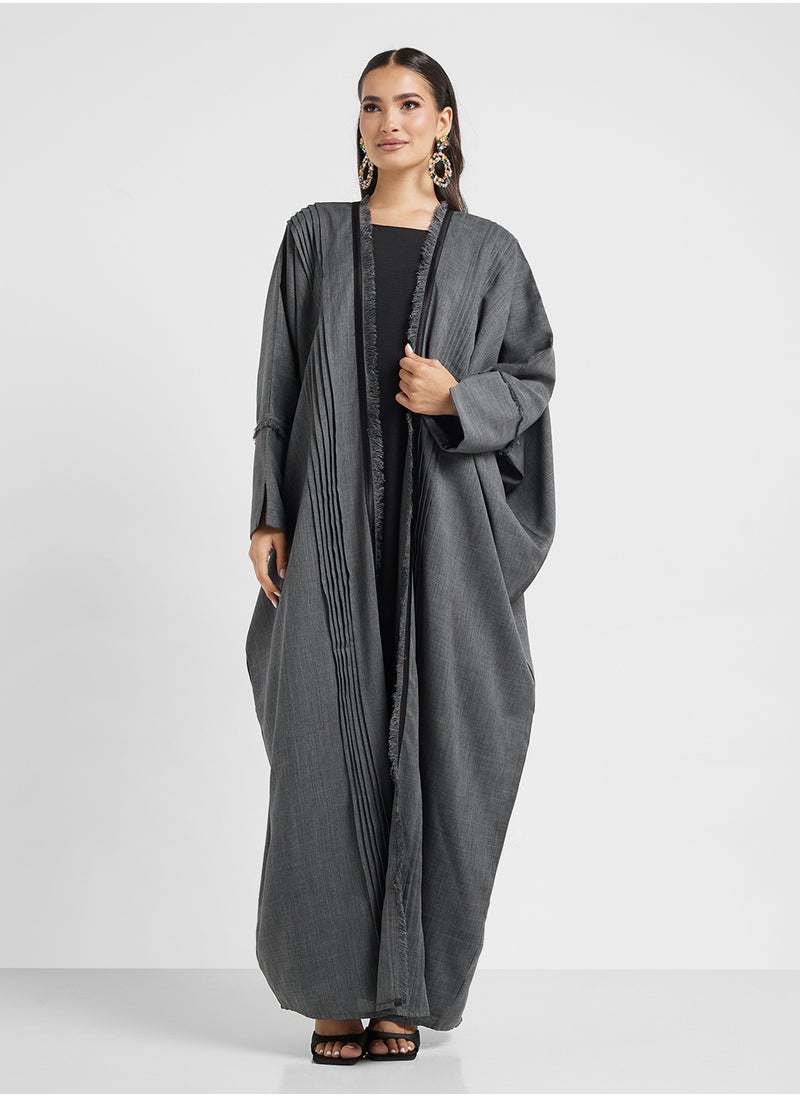 hayas closet Open front Cape sleeve abaya  - Image 5
