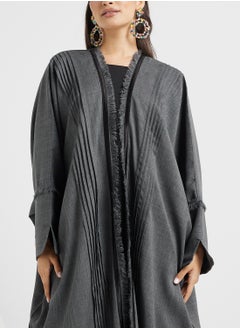 hayas closet Open front Cape sleeve abaya  - Image 3