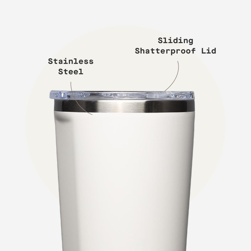 Corkcicle Classic Tumbler - Keeps Drinks Cold for 9 Hours & Hot for 3 - Triple-Insulated Stainless Steel - Holiday Tumbler Gift - 24 oz - Dune - Image 5