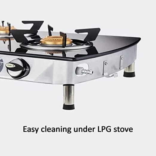 PREETENCY 4Pieces Anti Skid for All Brand LPG StoveAnti Slip LPG Stove Legs Best Combination Plastic and Stainless Steel 3 Inche Size  - Image 5