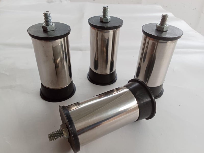 PREETENCY 4Pieces Anti Skid for All Brand LPG StoveAnti Slip LPG Stove Legs Best Combination Plastic and Stainless Steel 3 Inche Size  - Image 1