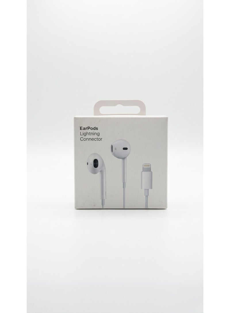 Lightning Wired Earbuds with Microphone & Volume Control – Stereo In-Ear Headphones Compatible with iPhone 14, 13, 12, 11, Pro Max, iPad – White - Image 1