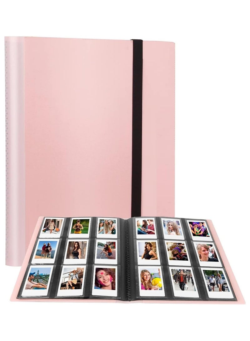 VKL 432 Pockets Mini Photo Album Compatible for Fujifilm Instax Mini 12 11 9 90 8+ 8 7S 40 26 25 EVO LiPlay Instant Camera/Mini Link SP-1 Printer/Z2300/ PIC-300 Polaroid Pictures (Pink) - Image 1