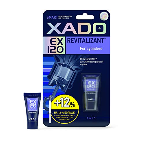 Xado علاج استعادة محرك السيارة XADO EX 120 مجموعة إصلاح أسطوانة المكبس لمحركات الديزل والبنزين حماية من التآكل معدل الاحتكاك يستعيد الضغط ويقلل الضوضاء أنبوب 9 مل - Image 1