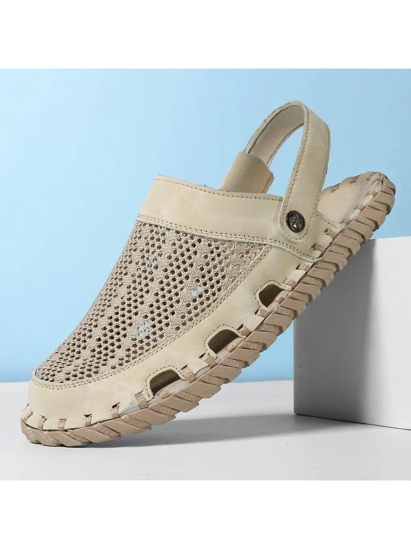 Men's 2-in-1 Outdoor Beach Sandals Soft Sole Breathable Casual Shoes for Daily Wear, Travel and Beach - Image 3