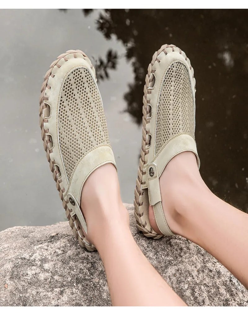 Men's 2-in-1 Outdoor Beach Sandals Soft Sole Breathable Casual Shoes for Daily Wear, Travel and Beach - Image 5