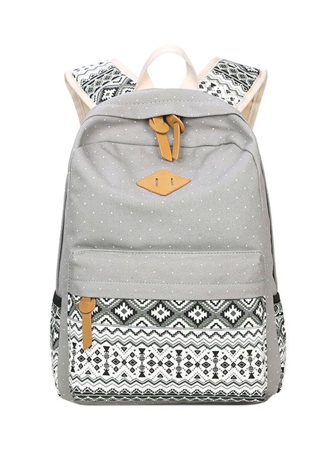 New Style Backpack Grey/White - Image 1