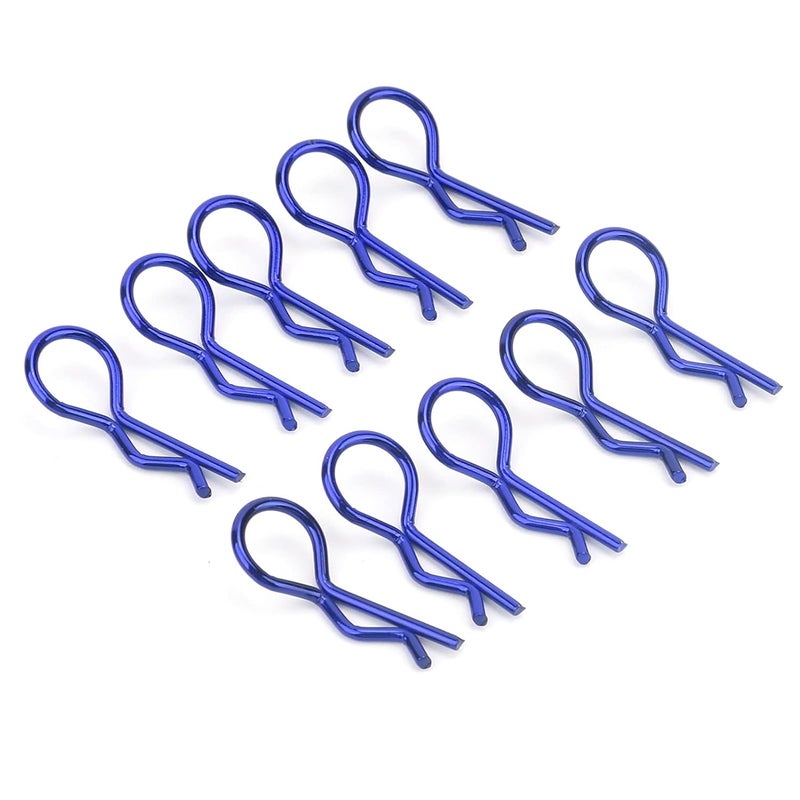 RiToEasysports Metal Body Shell Clip for 1/5 1/6 /8 /10 RC Car, Lightweight Durable Design, Easy Installation, with 3 Color Options (Blue) - Image 4