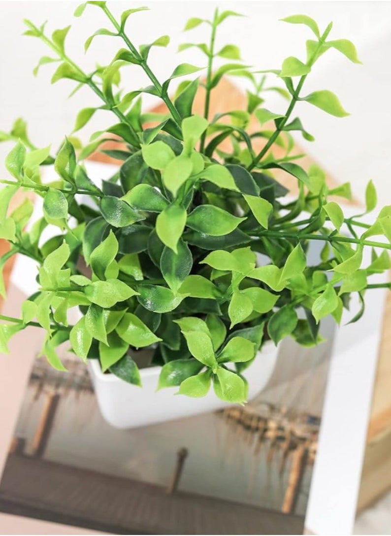 Generic - Deer Rose Artificial Artificial Plants with Vases for Bedroom Living Room Decoration 6 Piece - Green - Image 1