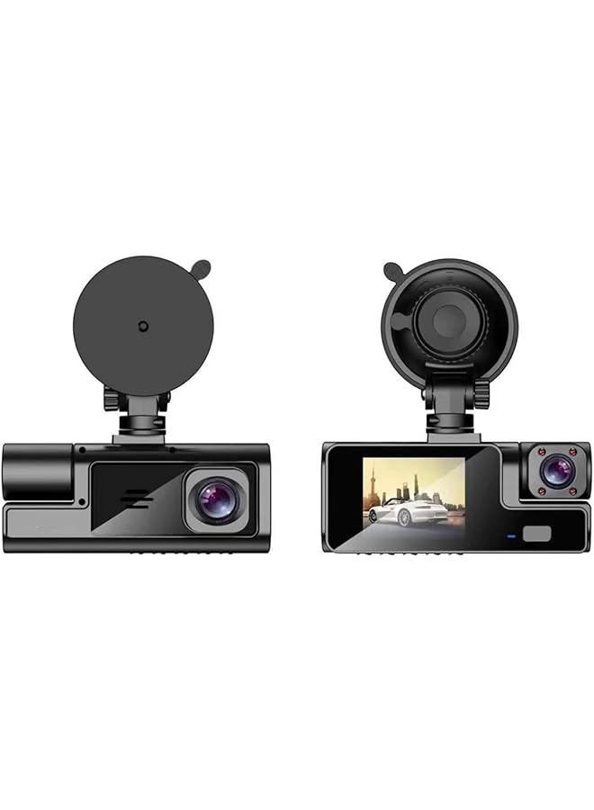 Excefore Dash Cam Car Camera, Suction Cup Type Dash Cam Front And Inside, 1080P Fhd Dash Camera, With 140 Degrees Wide, 24 Hours Parking Monitor Loop Recording, Motion Detection, Easy To Install - Image 2