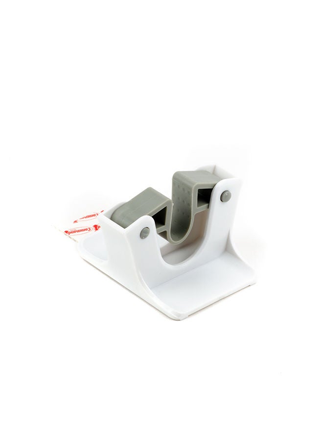 Command 17007-ES Broom Gripper, Holds 1.8 Kg. each hook, White/Gray. 1 hook and 2 strips/pack - Image 3