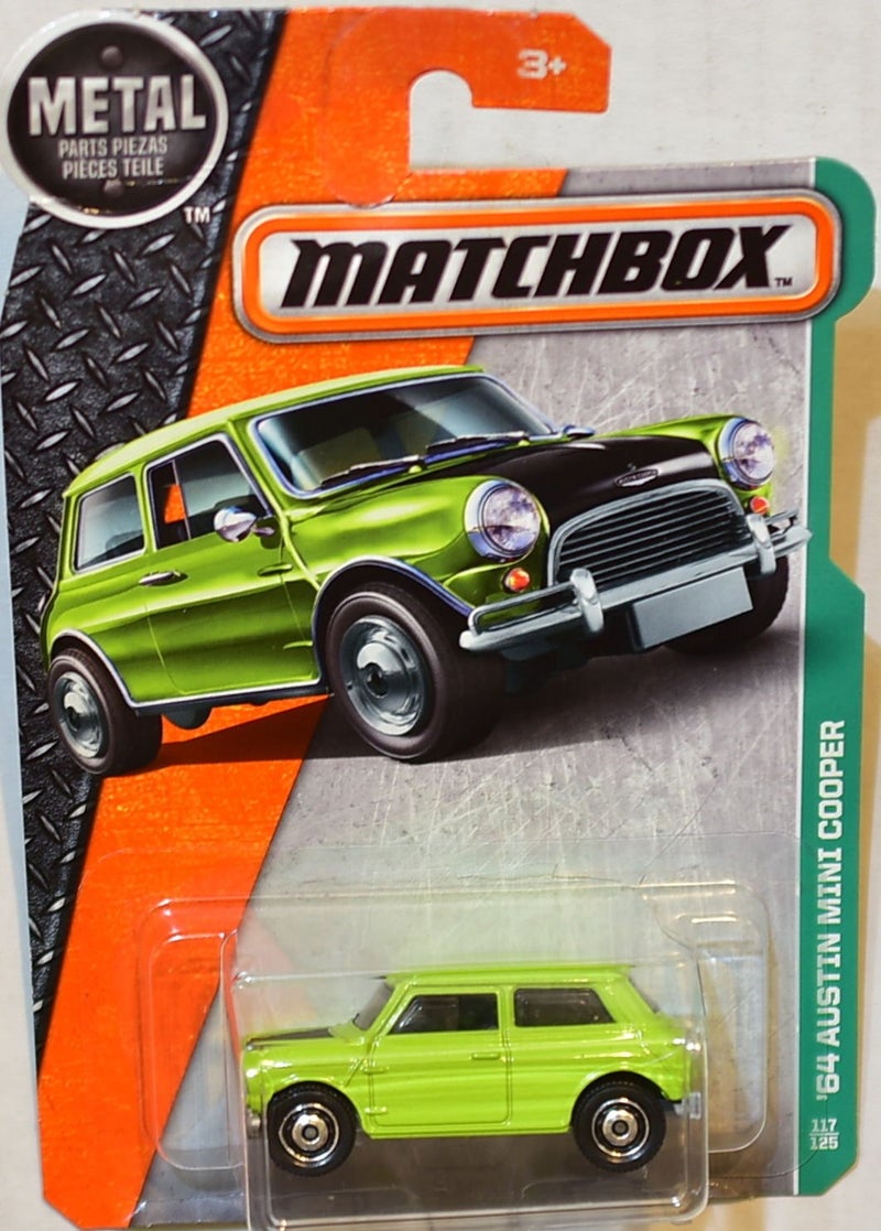 MATCHBOX 2017 METAL PARTS PIEZAS 64 AUSTIN MINI COOPER GREEN 117125 RARE - Image 2
